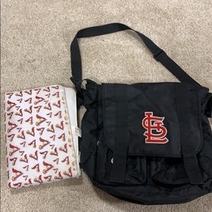 Cardinals diaper bag